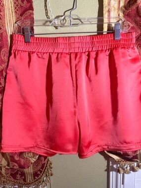 S’Edge Women’s Athletic Drawstring-Style Shorts in Coral